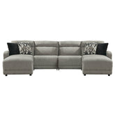 Colleyville 4-Piece Power Reclining Sectional with Chaise Ash-54405S16