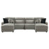 Colleyville 4-Piece Power Reclining Sectional with Chaise Ash-54405S16