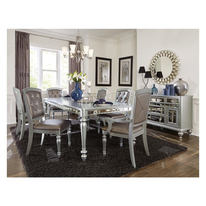 \SIDE CHAIR, PEARL SILVER P/U, BUTTON BACK 5477NS