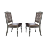 \SIDE CHAIR, PEARL SILVER P/U, BUTTON BACK 5477NS