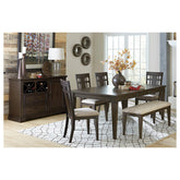 DINING TABLE, OAK VENEER 5496-78