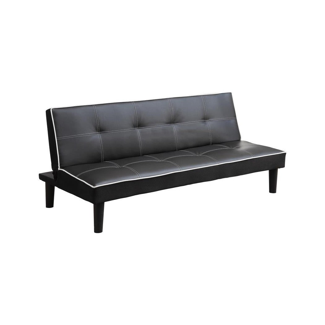 Katrina Tufted Upholstered Sofa Bed Black 550044