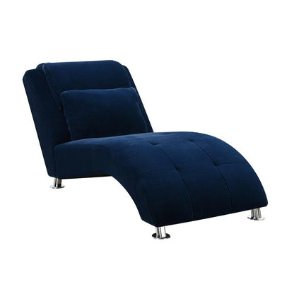 Coaster Upholstered Grid Tufted Accent Chaise