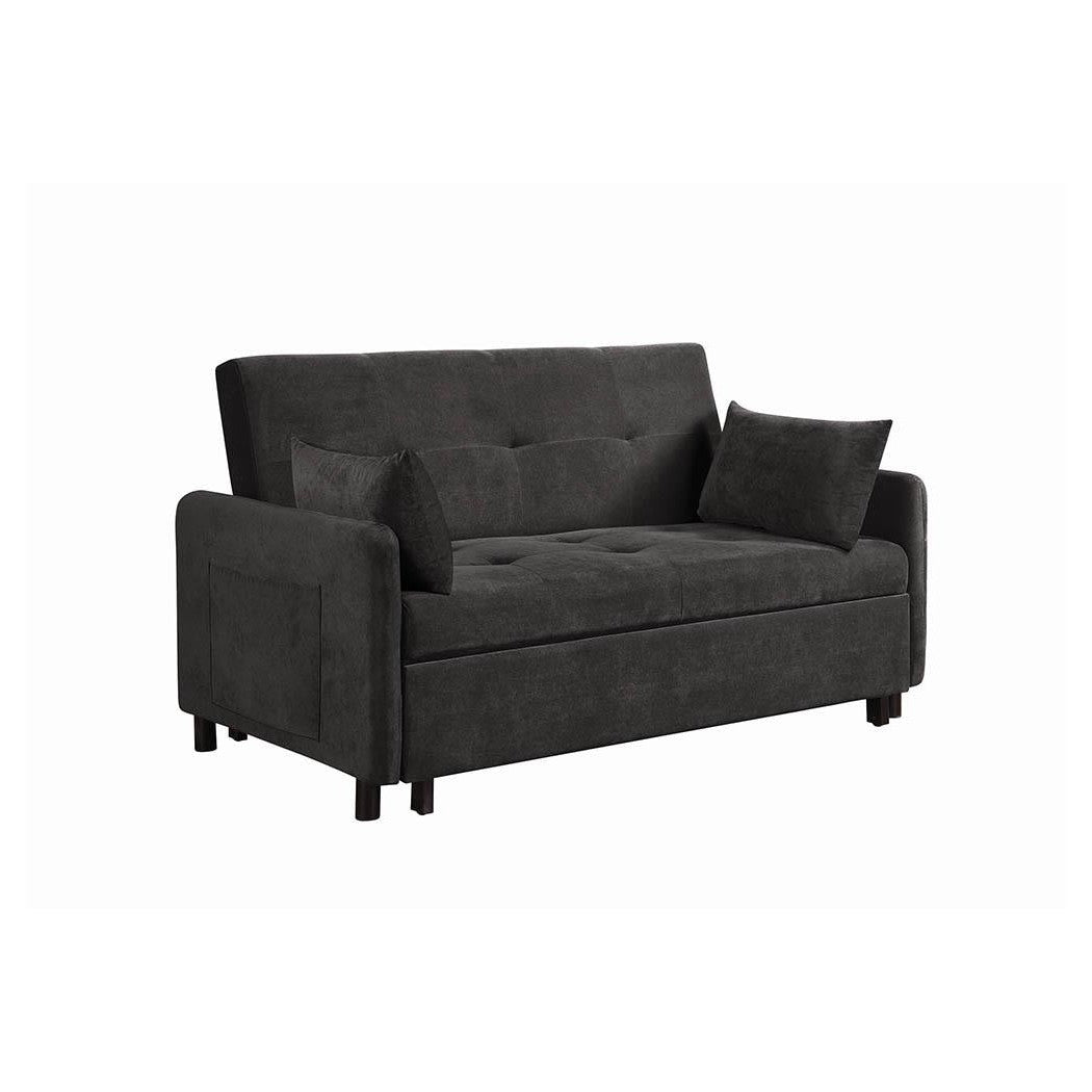 Underwood Tufted Sleeper Sofa Bed Charcoal 551075