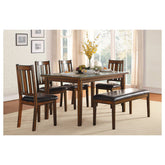 6PC PACK DINETTE SET, ESPRESSO 5511