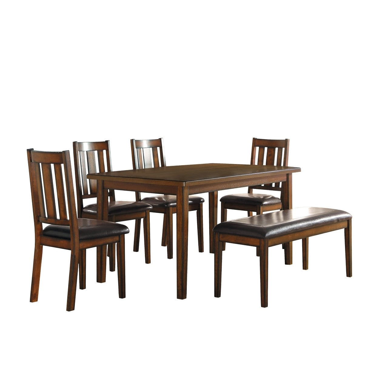 6PC PACK DINETTE SET, ESPRESSO 5511