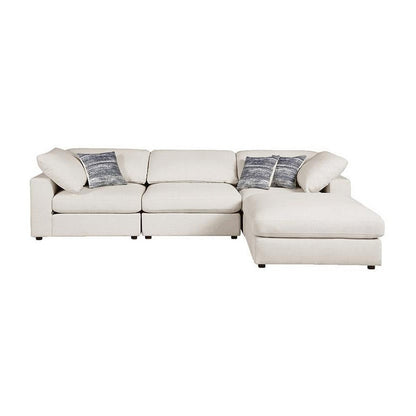 Serene 4-piece Upholstered Modular Sectional Beige 551321-SETB