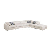 Serene 6-piece Upholstered Modular Sectional Beige 551321-SET