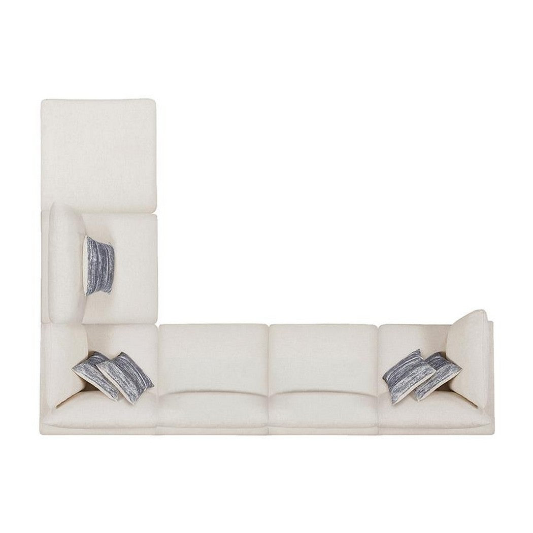 Serene 6-piece Upholstered Modular Sectional Beige 551321-SET