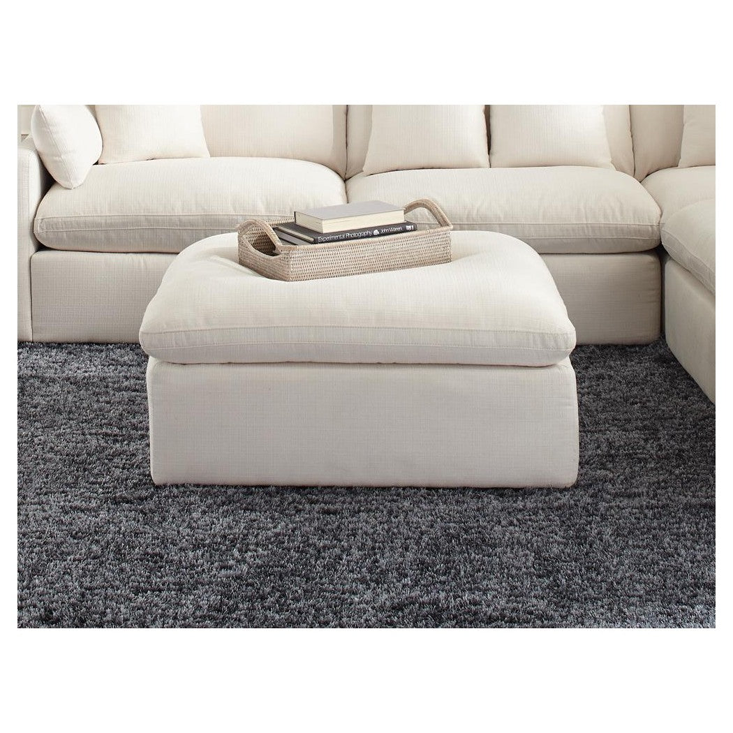 Hobson Cushion Seat Ottoman Off-White 551453