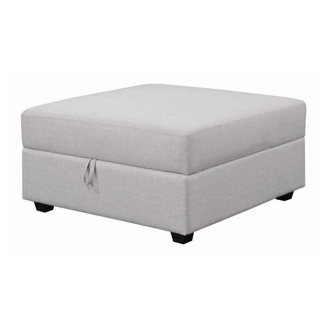 Cambria Square Storage Ottoman Grey 551513