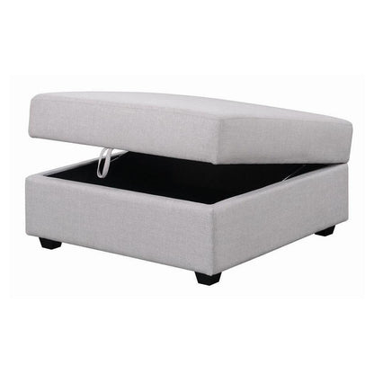 Cambria Square Storage Ottoman Grey 551513