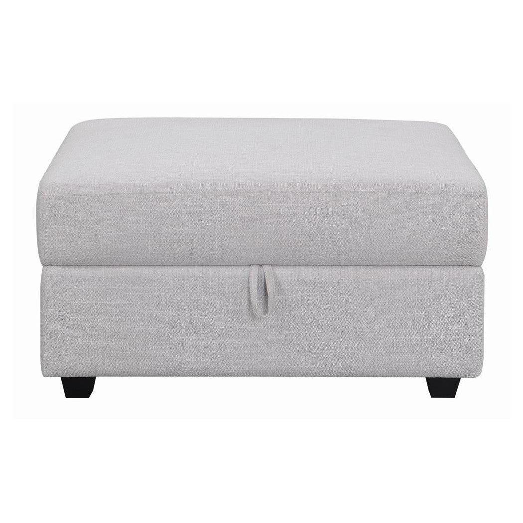 Cambria Square Storage Ottoman Grey 551513