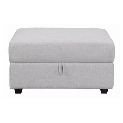 Cambria Square Storage Ottoman Grey 551513