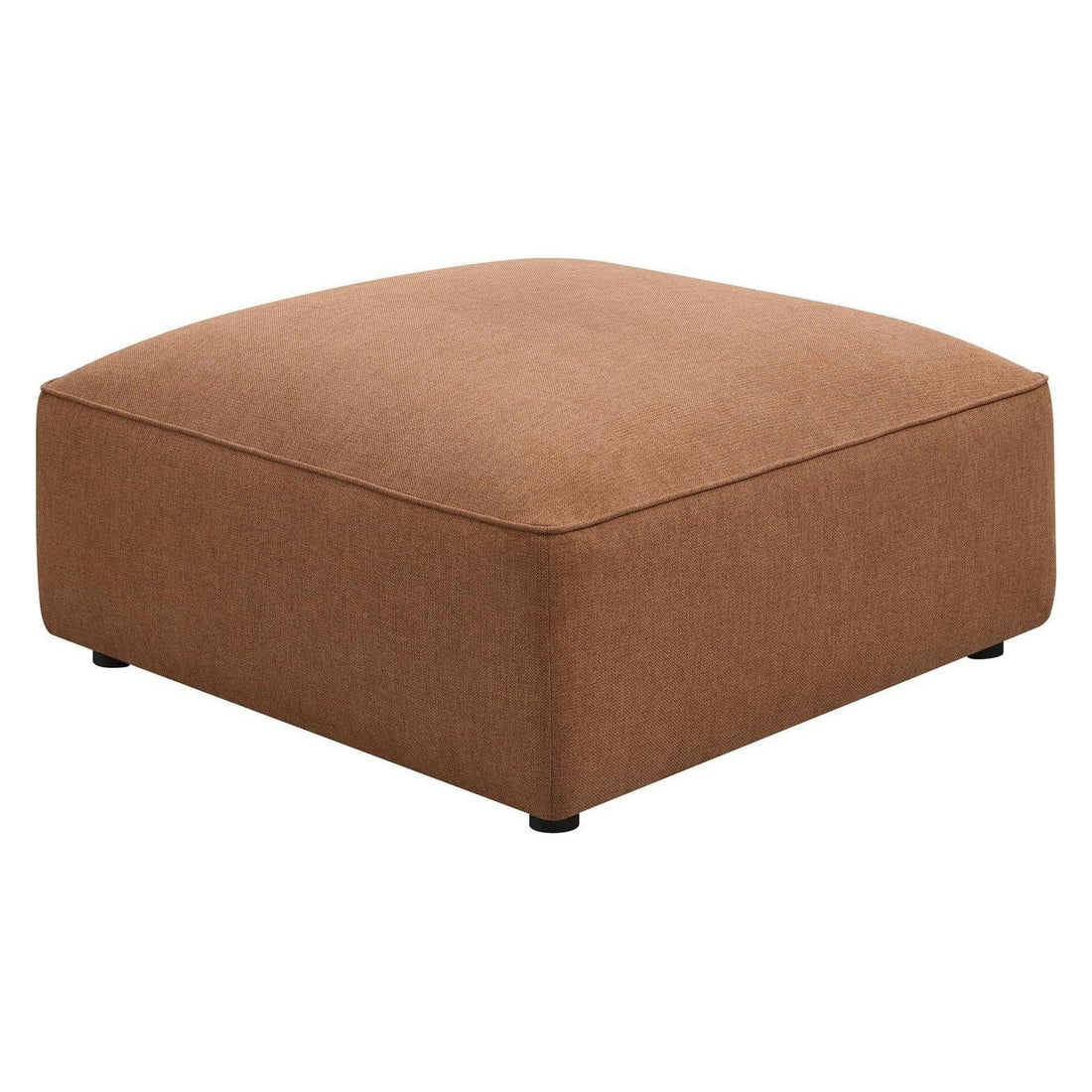Jennifer Upholstered Ottoman Terracotta 551593