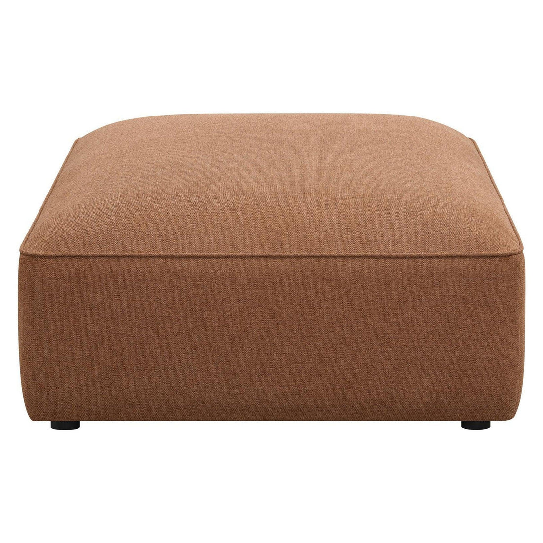 Jennifer Upholstered Ottoman Terracotta 551593