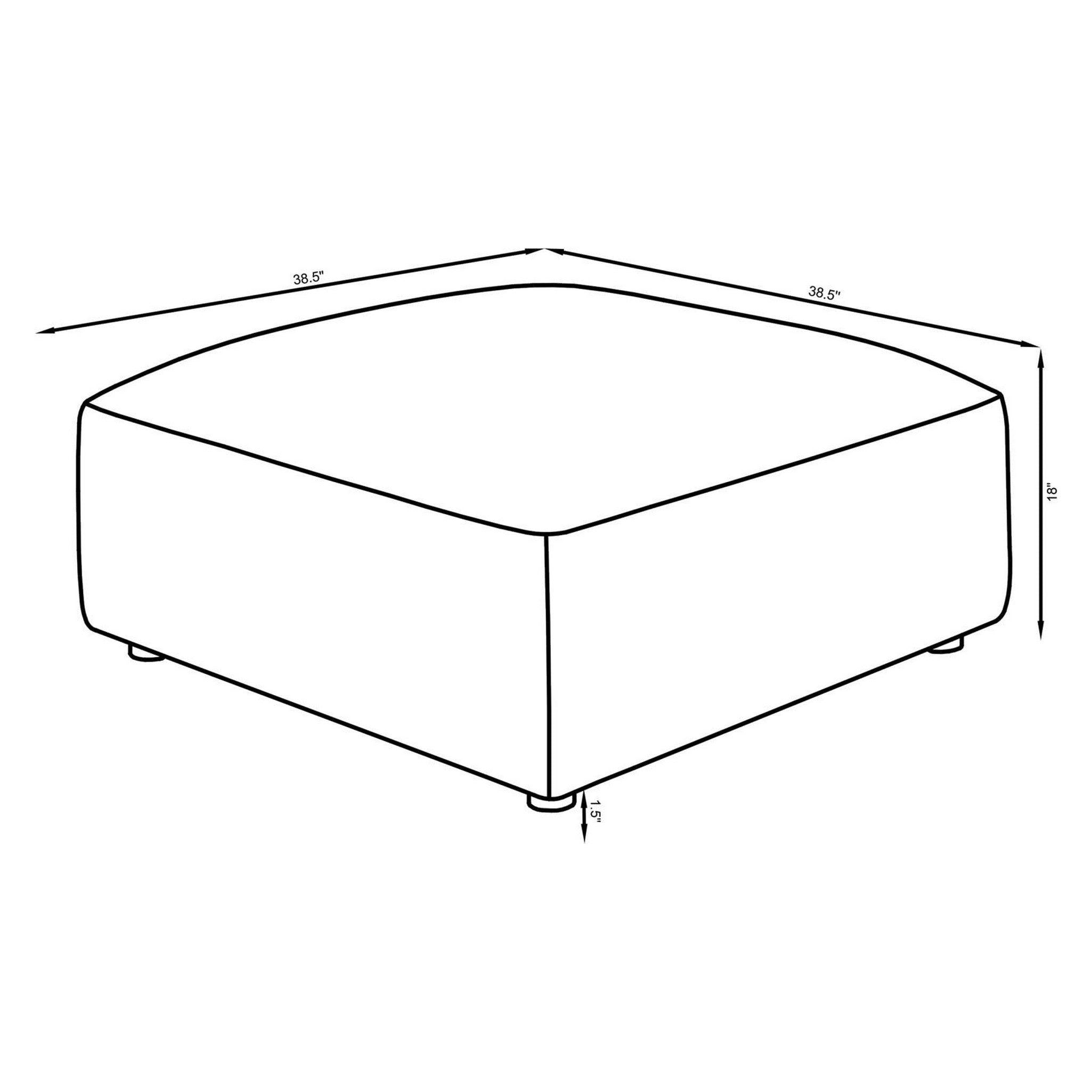 Jennifer Upholstered Ottoman Terracotta 551593