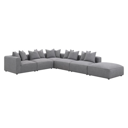 Jennifer 6-piece Tight Seat Modular Sectional Grey 551594-SET