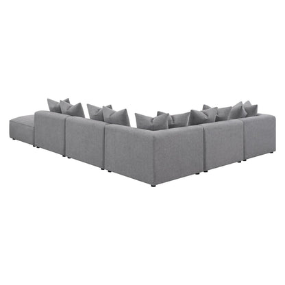 Jennifer 6-piece Tight Seat Modular Sectional Grey 551594-SET