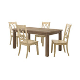 5PC SET (TABLE + 4 SIDE CHAIRS) 5516-66*5BMS