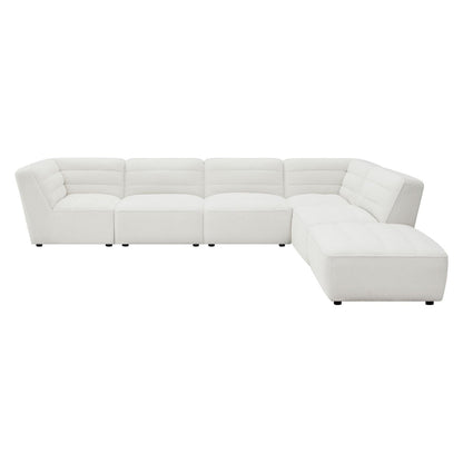 Sunny 6-piece Upholstered Sectional Natural 551621-SET