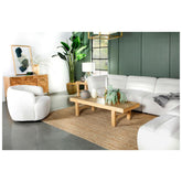 Sunny Upholstered Ottoman Natural 551623