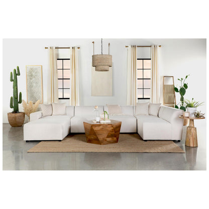 Freddie 7-piece Upholstered Modular Sectional Pearl 551641-SET