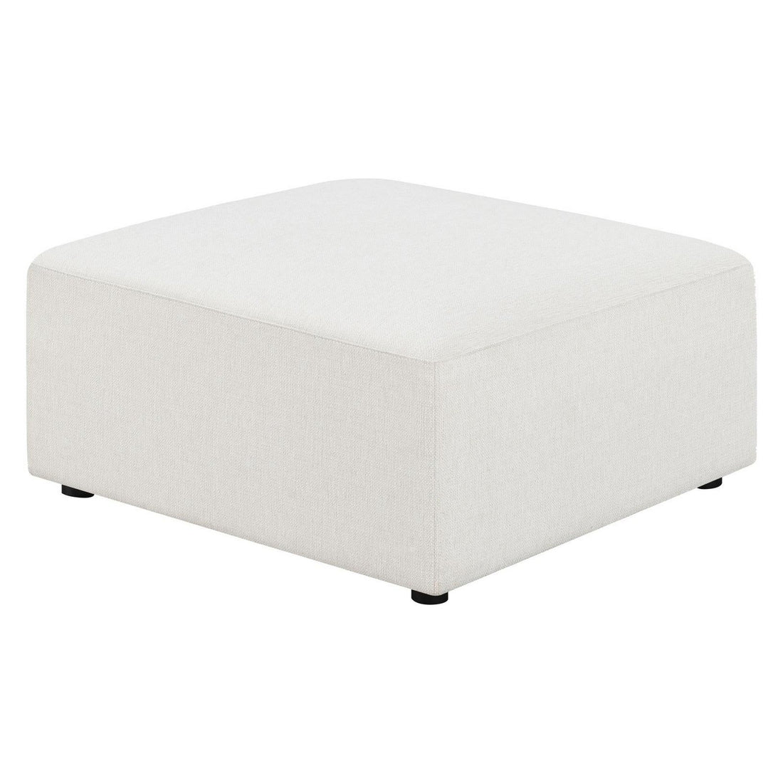 Freddie Upholstered Square Ottoman Pearl 551643