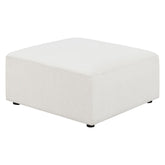 Freddie Upholstered Square Ottoman Pearl 551643