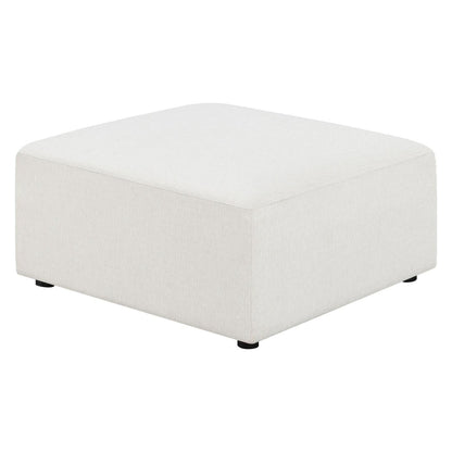 Freddie Upholstered Square Ottoman Pearl 551643