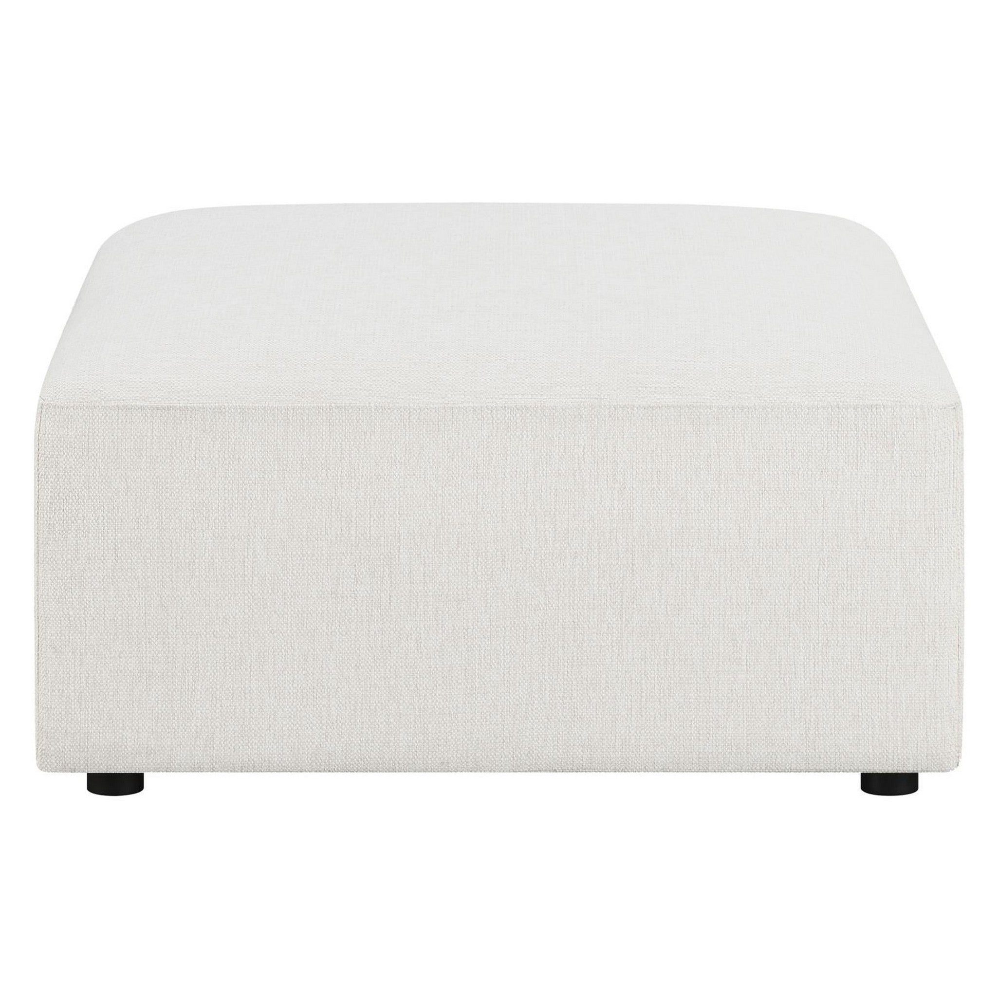 Freddie Upholstered Square Ottoman Pearl 551643