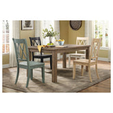 SIDE CHAIR, TEAL SAND THRU 5516TLS