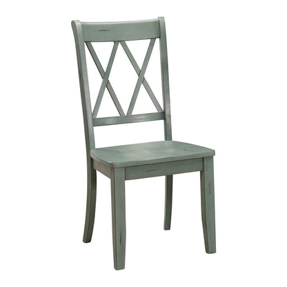 SIDE CHAIR, TEAL SAND THRU 5516TLS