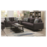 Watsonville Tufted Back Loveseat Grey 552002