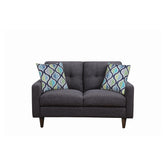 Watsonville Tufted Back Loveseat Grey 552002