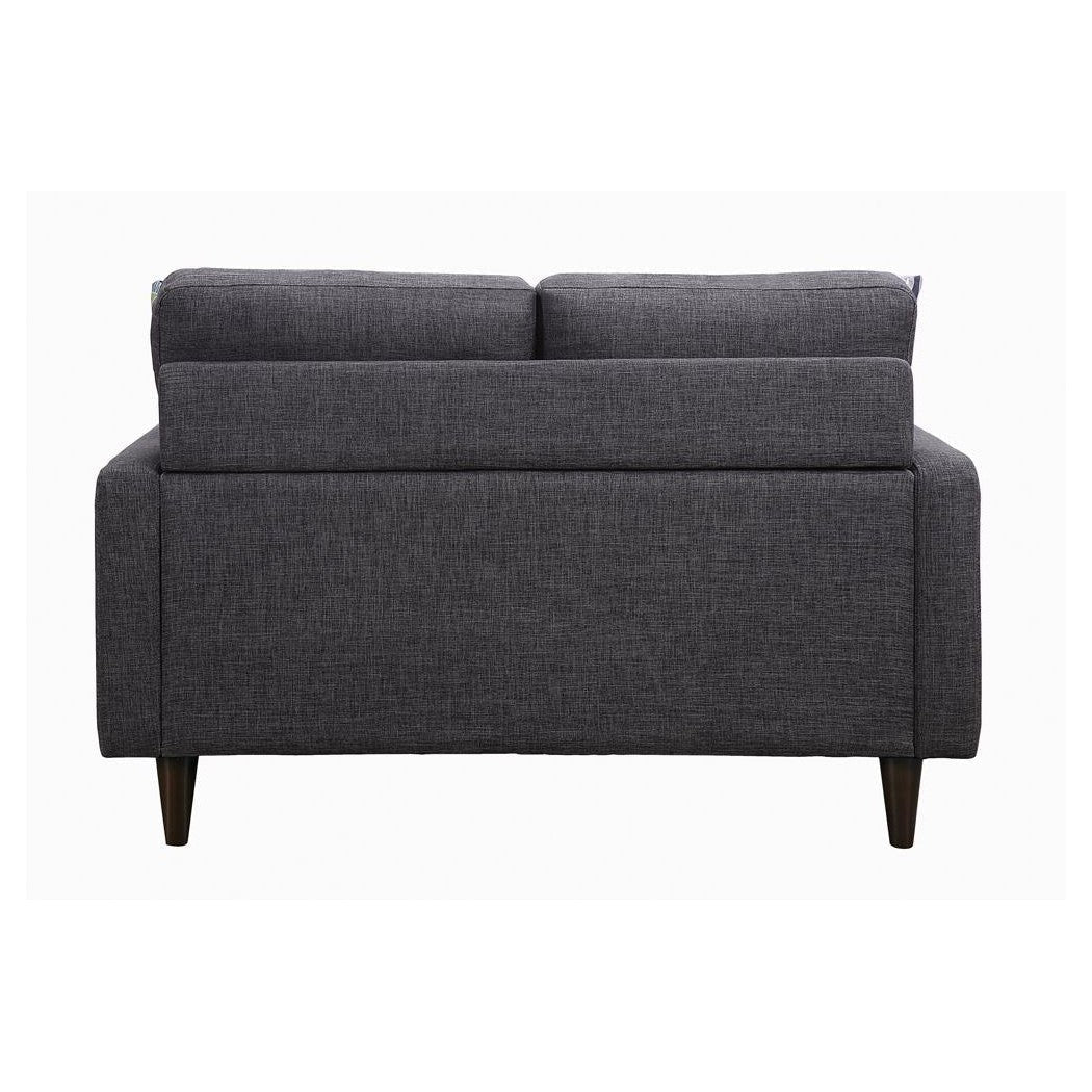 Watsonville Tufted Back Loveseat Grey 552002