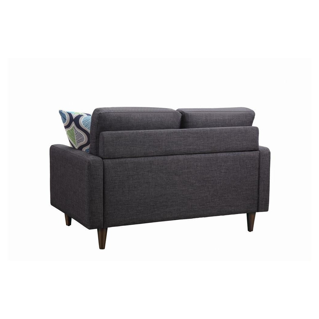 Watsonville Tufted Back Loveseat Grey 552002
