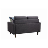 Watsonville Tufted Back Loveseat Grey 552002