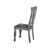 \SIDE CHAIR, ANTIQUE GREY & COFFEE 5520S