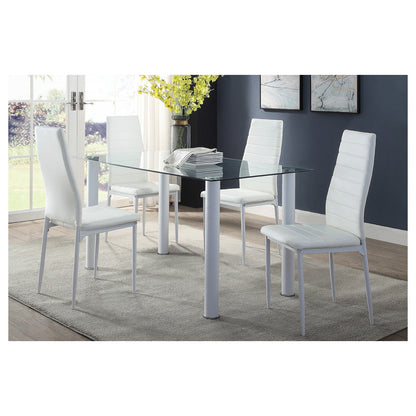 SIDE CHAIR, WHITE P/U 5538WS