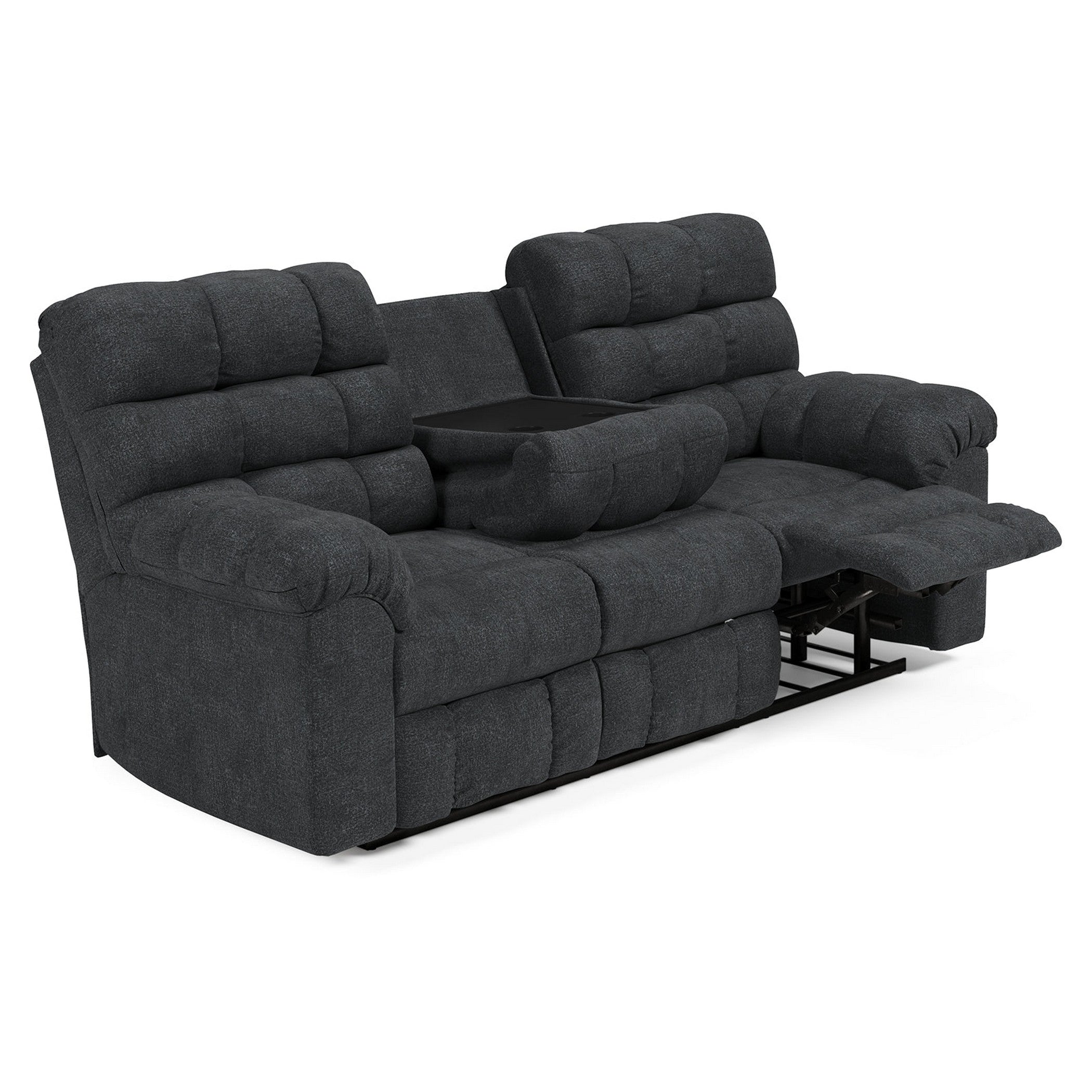 Wilhurst Reclining Sofa with Drop Down Table Ash-5540389