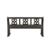 BENCH WITH ARMS,FABRIC SEAT 5559N-14A