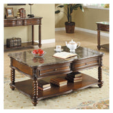 COCKTAIL TABLE, MARBLE TOP 5560-30