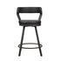 CNTR HGHT CHR, BLK PU 5566-24BK
