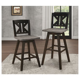 S.CNTR HGHT CHR,SOLID,BLK, K DESIGN 5602-24BKS1