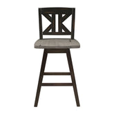 S.CNTR HGHT CHR,SOLID,BLK, K DESIGN 5602-24BKS1
