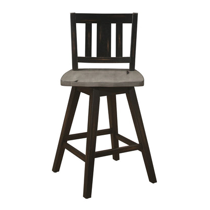 S.CNTR HGHT CHR,SOLID,BLK, SLAT BACK 5602-24BKS2