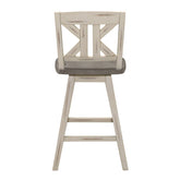 SWIVEL CNTR HGHT CHR, SOLID WOOD,WHITE 5602-24WTS1