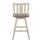 SWIVEL CNTR HGHT CHR, SOLID WOOD,WHITE 5602-24WTS2