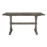 CNTR HGHT TBL, SOLID RUBBERWOOD, ANT.GRAY SAND THRU 5602-36